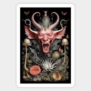 Demon from the garden of earthly delights Magnet